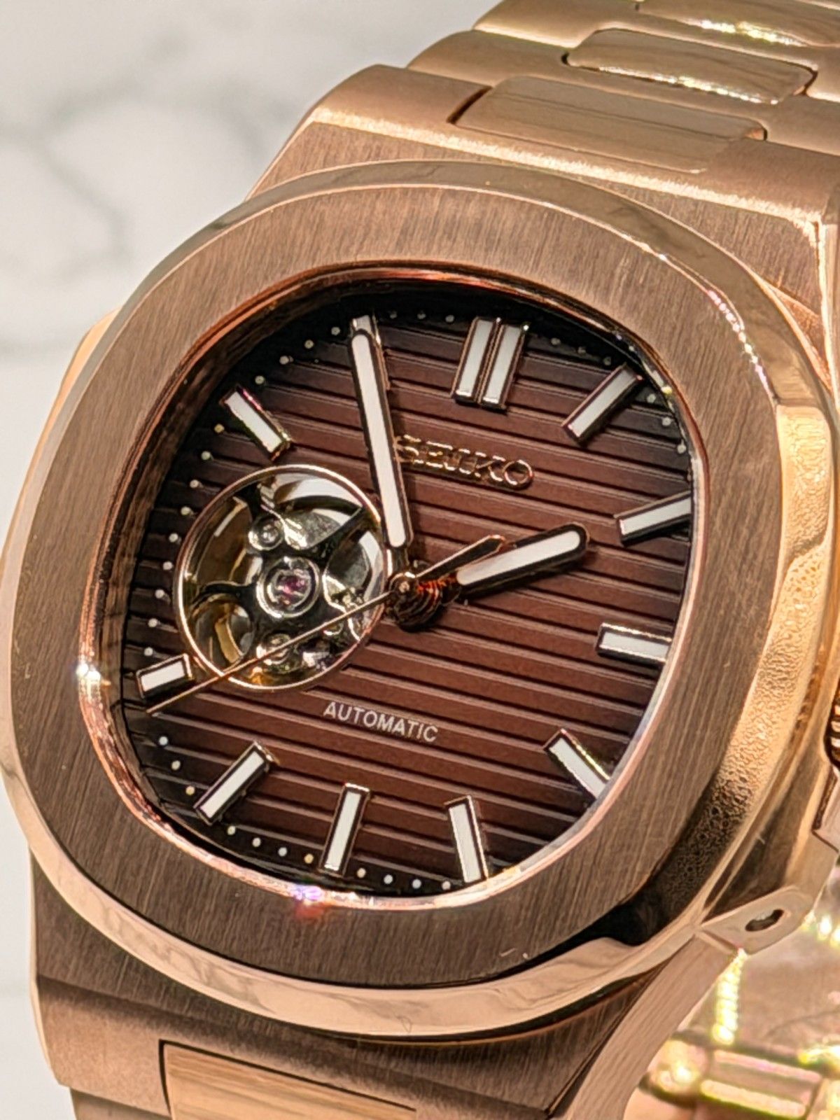 Nauteiko Openheart Rose Gold Chocolatte